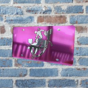 Pink License Plate