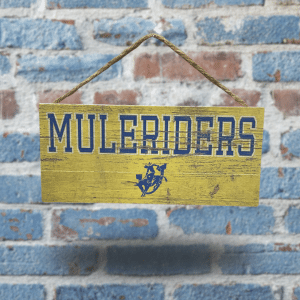 Sign - Gold Muleriders